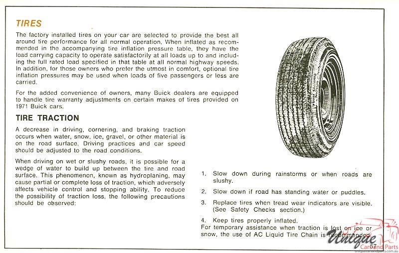 1971 Buick Skylark Owners Manual Page 50